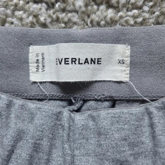 Everlane The Dream Pant XS Heathered Gray Tapered Leg Pull On Office Casual - Picture 6 of 15